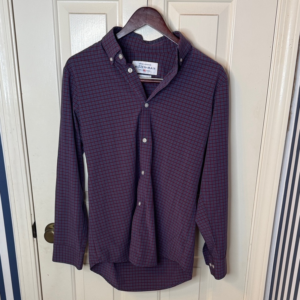 Men's Purple Checkered Shirt